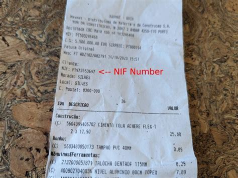 Nif Number
