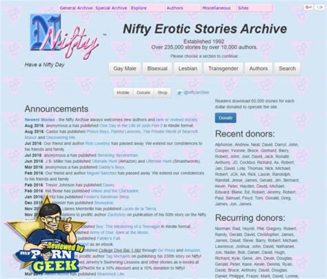 Please report any stories that violate the Nifty Archive Submission Guidelines due to age (younger than 9) or coercion. . Niftyorgr
