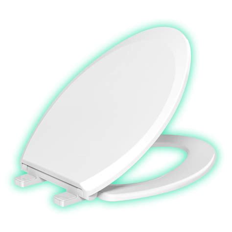 Night Glow Elongated Toilet Seat Soft Closing - evekare