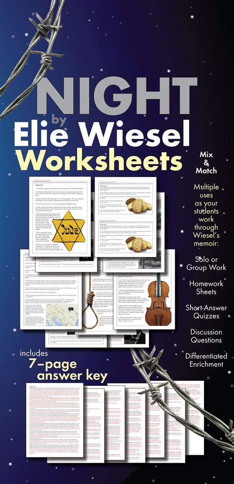 Night elie wiesel study guide supplementary material. - High school statistics class pacing guide.