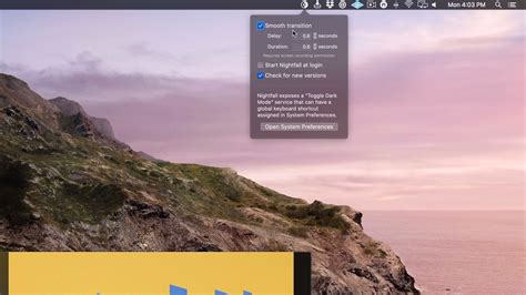 Nightfall mac.  A menu bar utility for toggling dark mode in macOS, written i...