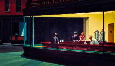 Nighthawks is a 1942 painting by Edward Hopper that portrays people sitting in a downtown diner late at night. It is Hopper's most famous work and is one of the most recognizable paintings in American art.