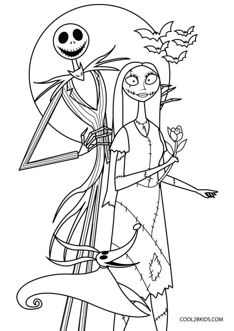 Nightmare Before Christmas Coloring Page