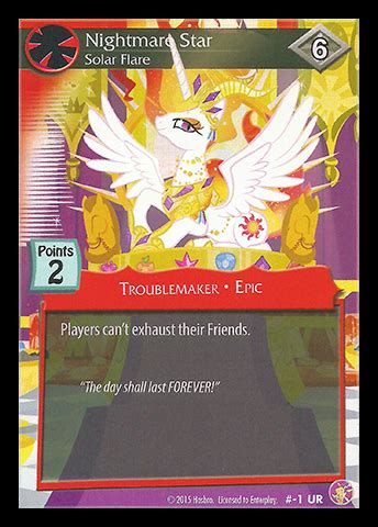 Nightmare Star, Solar Flare - My Little Pony Collectible Card Game Wiki