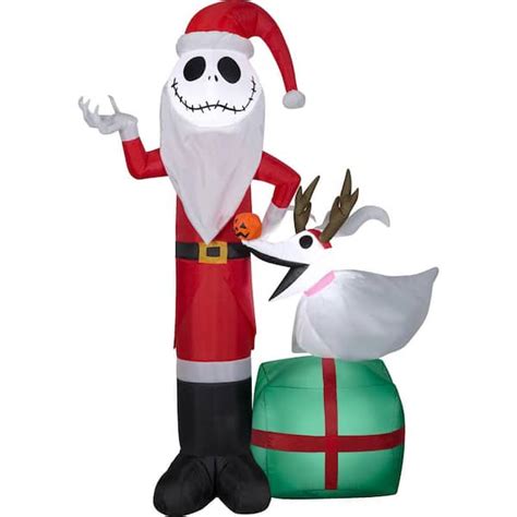This item Gemmy 3.5ft Airblown Inflatable Nightmare Before Christmas Jack Skellington on Pumpkin Disney Jack Skellington On Tombstone Airblown Inflatable 3.5' Tall Gemmy 224416 Jack and Zero w/House-MD Scene-Disney Airblown Inflatable, Multicolor. 