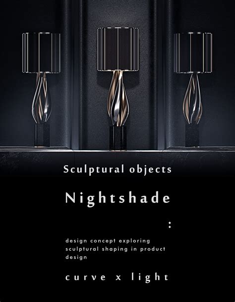 Nightshade, lighting concept : Sculptural lighting object based on ...