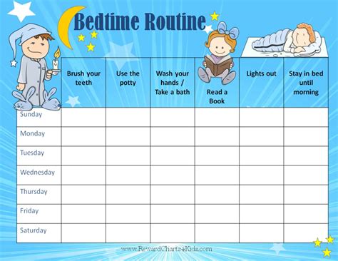 Nighttime Routine Chart