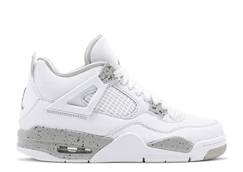 Nike Air Jordan Retro 4 GS White Oreo Cement Tech Gray (DJ4699-100 ...