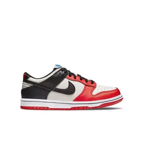 Nike Dunk Low "Sail/Black/Chile Red" Grade School Kids