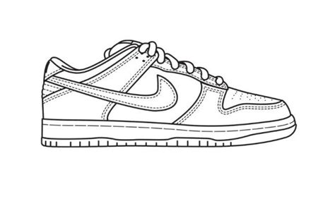 Nike Dunks Coloring Pages