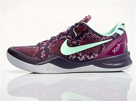 Nike Kobe 8 System Pit Viper 2013 Purple/Red/Teal Low top