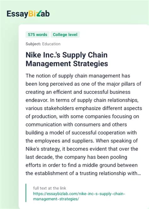 Nike Promotion and Distribution Strategy Business Paper Example