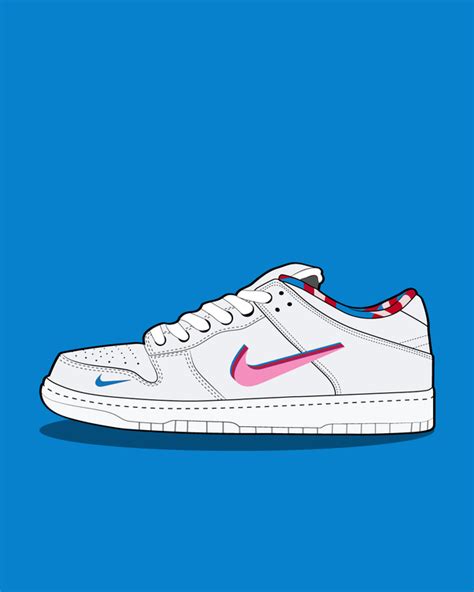 Nike SB x Parra dunk low drawing Sneakers Sneaker Art, Sneaker Head