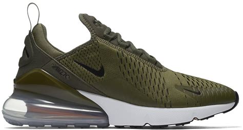 The Air Max 270 comes in medium olive/white/oil green. Buyer protection guaranteed on all purchases. ... Hauts; Editorial. Timeline. New Releases. Wmns Dunk Low 'Photon Dust' Wmns Dunk Low 'Barely Green' Air Jordan 1 Retro High OG 'Shadow 2.0' Yeezy 500 High 'Tactical Orange' Yeezy 500 High 'Sumac' ... Air Max 270 'Medium Olive' Nike, sneakers ....