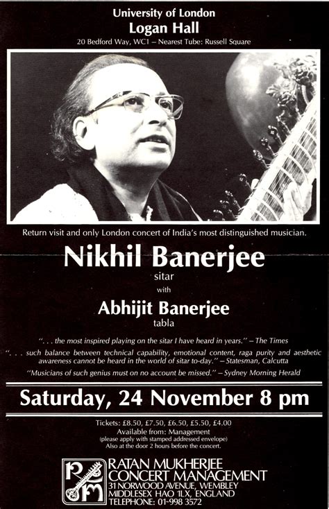 Nikhil Banerjee Appreciation and Biography - Telegraph