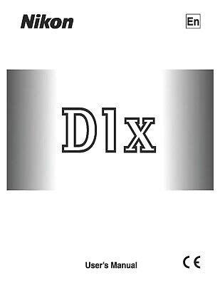Nikon D1x User Manual
