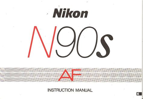 Nikon n90s af original instruction manual. - Ruud achiever 90 plus installation manual.