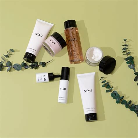 Nimi skincare. Vitamin C, Hyaluronic Acid, Peptides, AHA's - all research-backed, proven ingredients. 2. Simple Routines, Great Results. When it comes to a daily routine, less is more, especially if you have sensitive skin. The skincare industry is full of gimmick products, marketing ploys, and promises of miracle serums akin to the fountain of youth. 