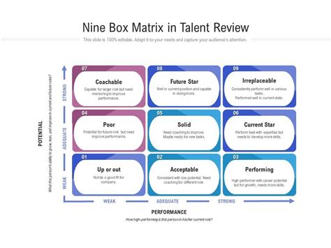 Nine Box Matrix In Talent Review Presentation Graphics Presentation