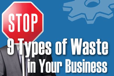 Nine Types Of Waste In Small Businesses - By Philip Beyer