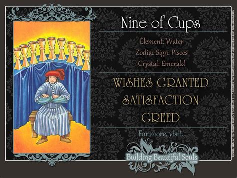 Nine of Cups - Tarot card meaning ⋆ Tarot Nova