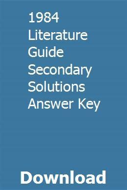 Nineteen eighty four literature guide secondary solutions answers. - Manuale di servizio officina motori yanmar serie tnv.