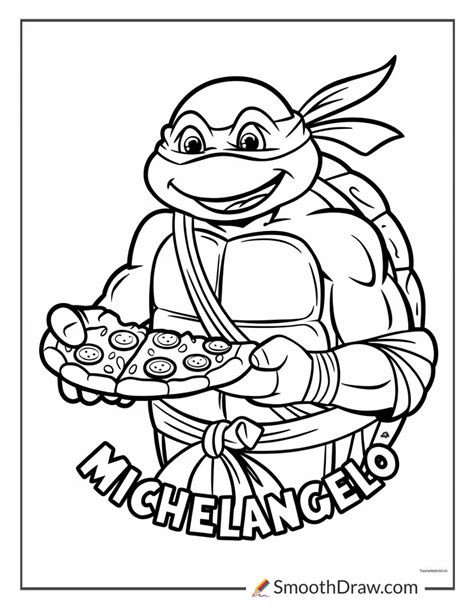 Ninja Turtle Coloring Page