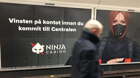 Ninja casino marknadsföring.