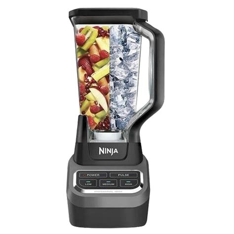 Ninja pro. Description. The Ninja® Nutri-Blender Pro with Auto-iQ® features a powerful 1100-peak-watt motor to pulverize tough ingredients. 2 preset Auto-iQ Programs combine unique pulsing, blending, and pausing patterns to take the guesswork out of blending. The Pro Extractor Blades® Assembly breaks down fruits, vegetables, and ice. 