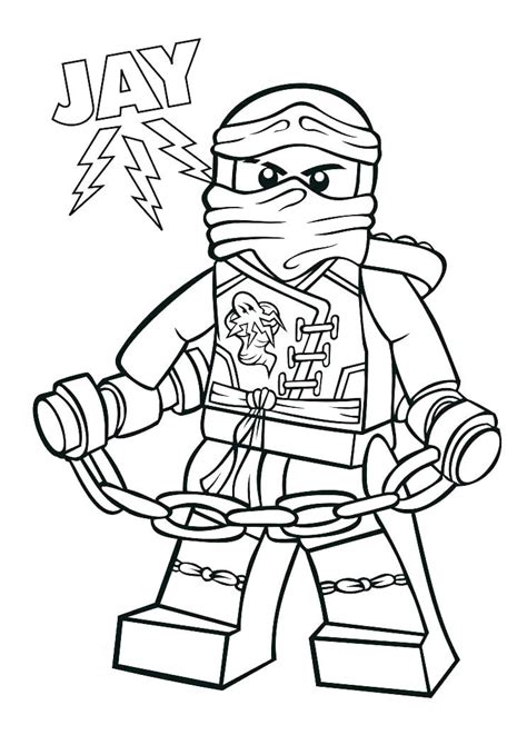 Ninjago Jay Coloring Page