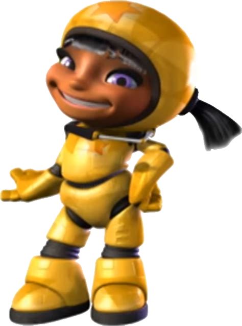 Ninki - Ninki is one of the racers of Kerwhizz. She is part of the team Ninki and Pip. She is voiced by Kriselle Basilio. Ninki wears a yellow jumpsuit with her star on the right and a yellow helmet with her star on the middle. She also has a yellow radiopiece on the right side on her helmet. She is dark-skinned, has a Mid-European accent, has purple eyes with eyelashes on the top of her eyes, and ... 