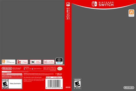 Nintendo Switch Cover Template