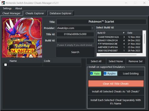 Nintendo Switch Emulator Cheats Manager GameBrew