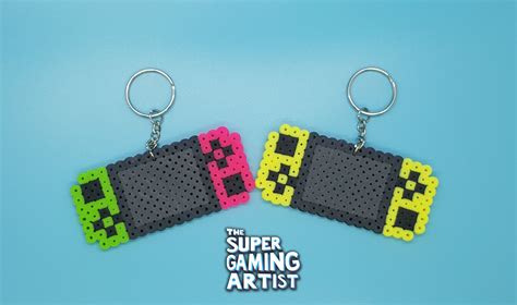 Nintendo Switch Keychains Perler Keychains Video Game Etsy Perler