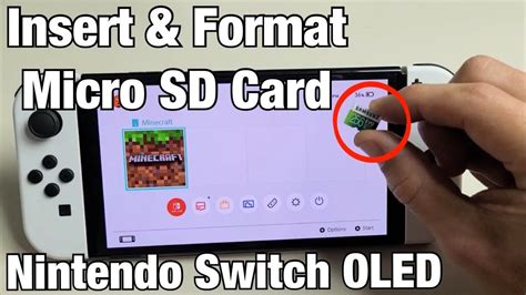 Nintendo Switch OLED How to Insert SD Card & Format YouTube