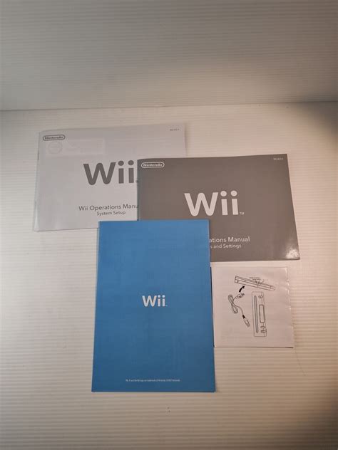 Nintendo Wii Operations Manual System Setup