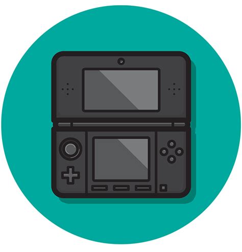 Nintendo ds icons in style for graphic & UI design