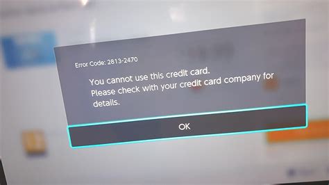 Nintendo eShop has blocked my credit card permanently.