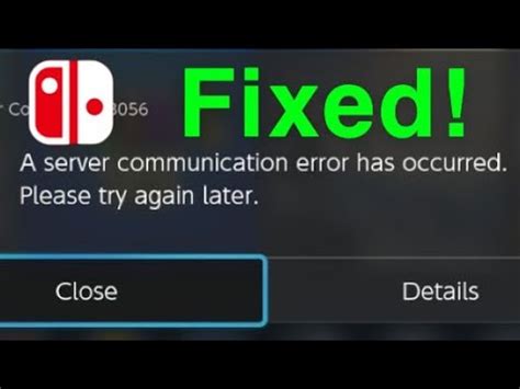 Nintendo switch communication error.  May 28, 2020 · Connection problems o...