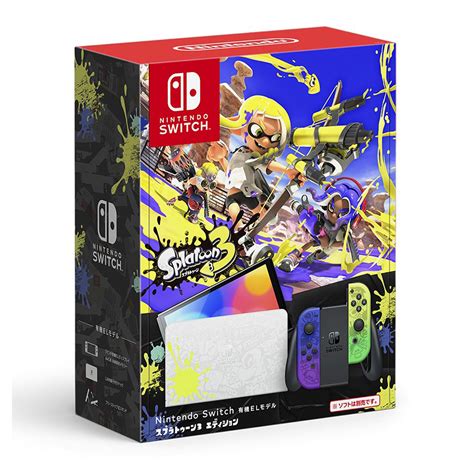 Nintendo switch model splatoon 3 special edition. Mar 8, 2024 · Splatoon 3 Edition. Release Date: August 2022. The Nintendo Switch – OLED Model Splatoon 3 Edition console features design inspiration from Splatoon 3 for Nintendo Switch, adorned with splashy ... 