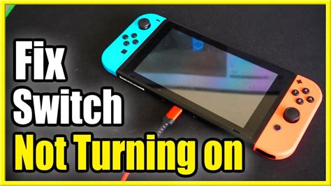 Nintendo switch not turn on. 
