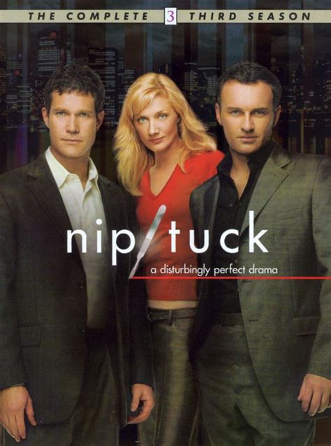 The third season of Nip/Tuck premiered on September 20, 2005 and concluded on December 20, 2005. It consisted of 15 episodes. ... A jet bound from Miami to New York crashes after takeoff - and Julia's mother, Erica, may be on board. Christian, Sean, Liz and Julia struggle to save the lives of surviving passengers, and Sean must amputate the .... 