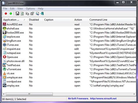 NirSoft OpenWithView - Baixar
