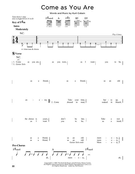 Nirvana Chords Tabs -- Page 2 : 226 Total - Ultimate Guitar