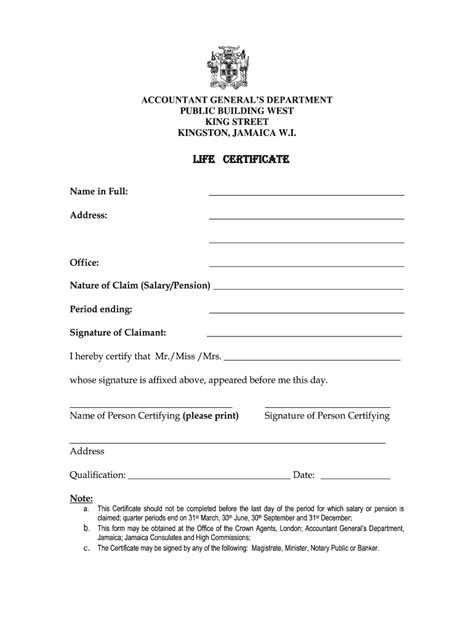 Nis life certificate: Fill out & sign online DocHub