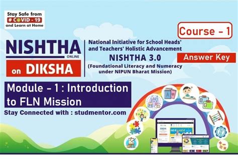 Nishtha 3.0 FLN Diksha Portal Module 1 Introduction to FLN Mission Quiz …