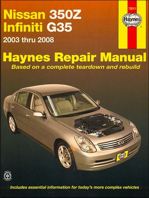 Nissan 350z and infiniti g35 2003 2008 haynes repair manual. - Honda cb 125 manual de reparaciones.