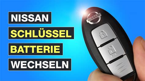 Nissan Pulsar Schlüsselbatterie wechseln: Video, Anleitung