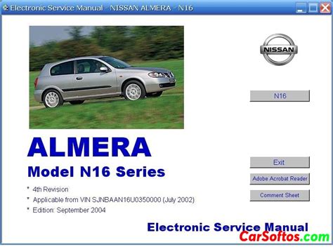 Nissan almera n16e 2004 2005 service and repair manual. - Manual de taller honda shadow 1100.