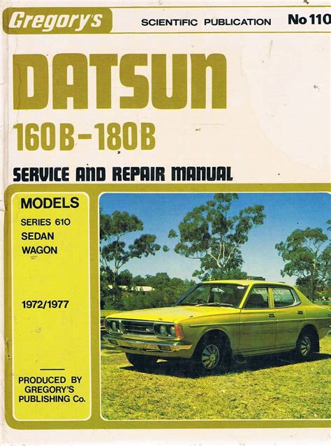 Nissan datsun 160b 180b 610 series factory workshop manual. - Applied statistics for engineers and scientists solutions manual download.